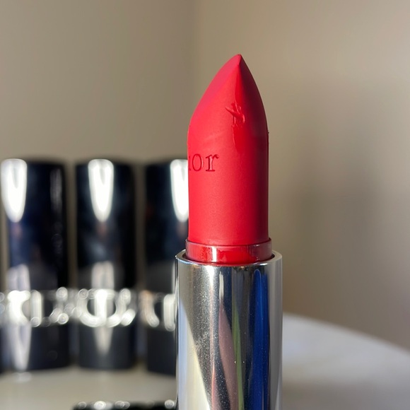 Rouge Dior Velvet Refillable Lipstick Shade 999 Velvet Red (1) - Picture 3 of 8
